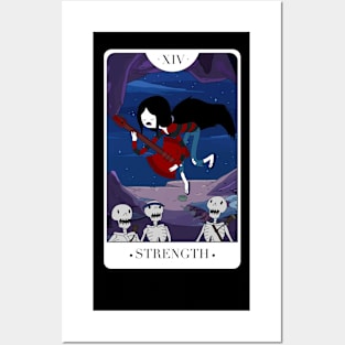 Strength  - Marceline The Vampire Queen Tarot Card Posters and Art